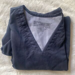 Grey’s Anatomy scrub top small navy